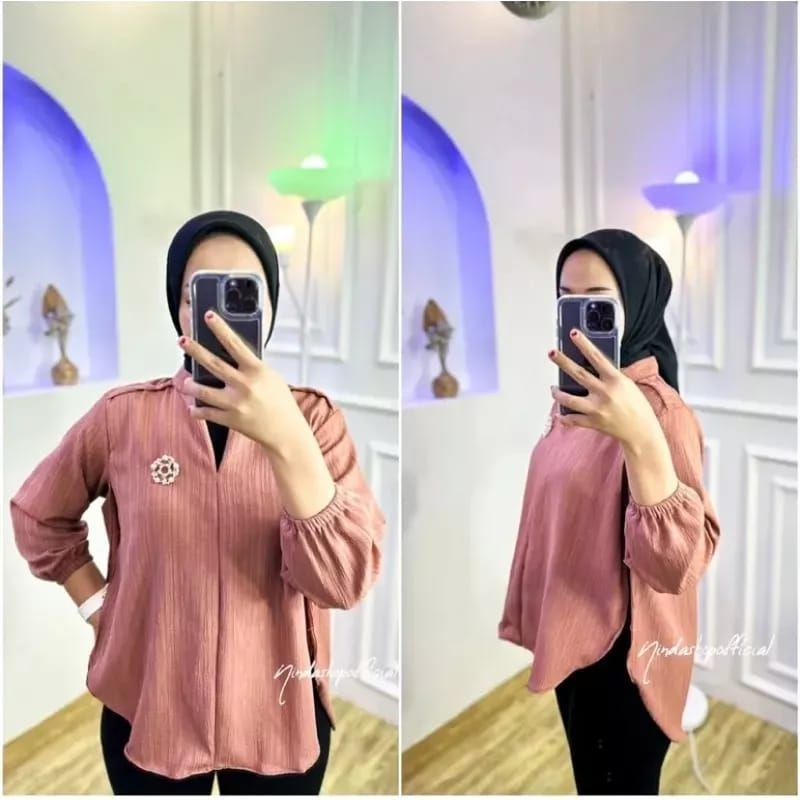 livie blouse - atasan wanita -  livia blouse lady crush - kemeja livia -  outer premium