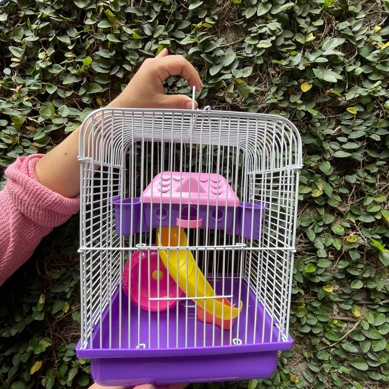 Kandang hamster 2 tingkat lengkap harga murah meriah