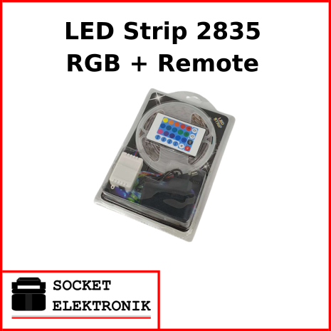 LED Strip 2835 RGB 5m + Remote