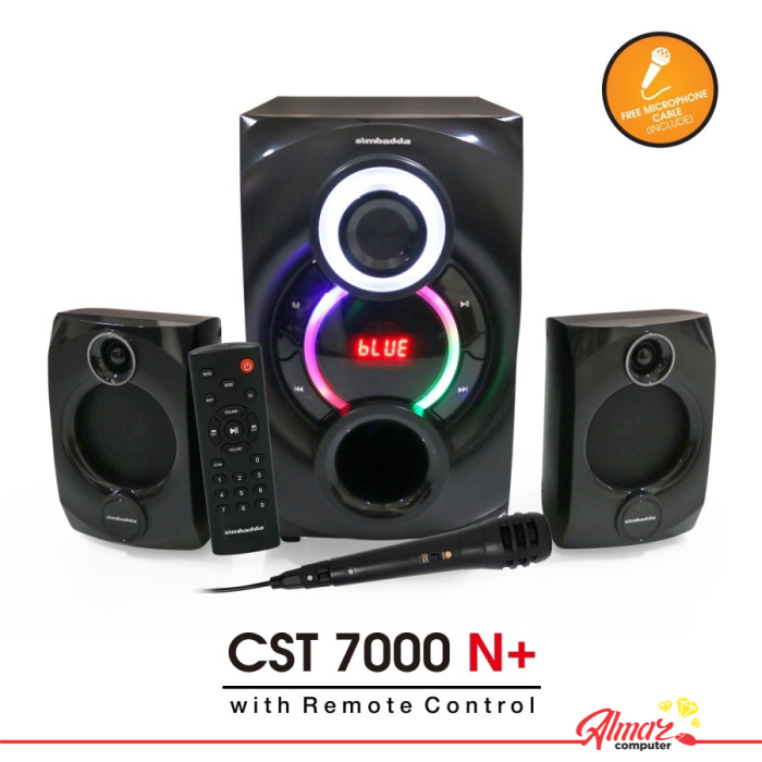 Speaker Bluetooth Simbadda CST 7000N+ Subwoofer Bass Power LED Display - CST7000N+ MIC