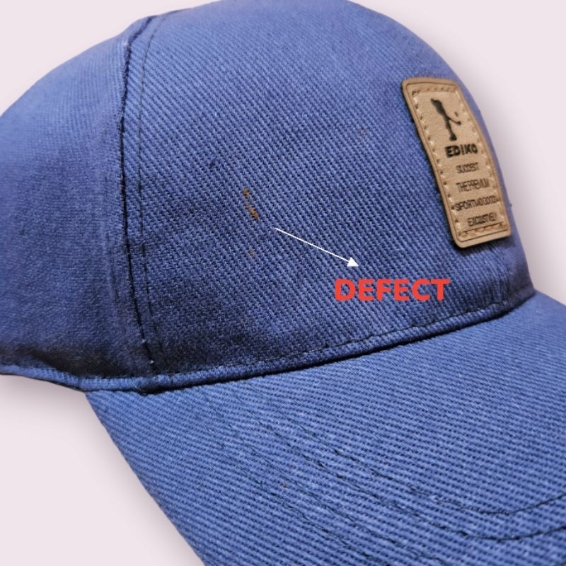 OBRAL DEFECT - PREMIUM Topi baseball EDIKO golf pria wanita sport sepeda korea unisex