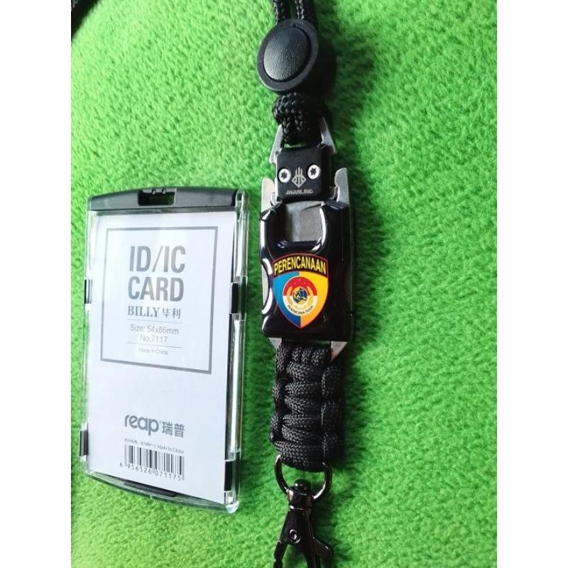 

tali lanyard id card logo PERNCANAAN POLRI