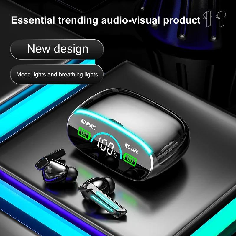 M39 Headphone Nirkabel, Headset Gaming Aksesoris TWS Earbud