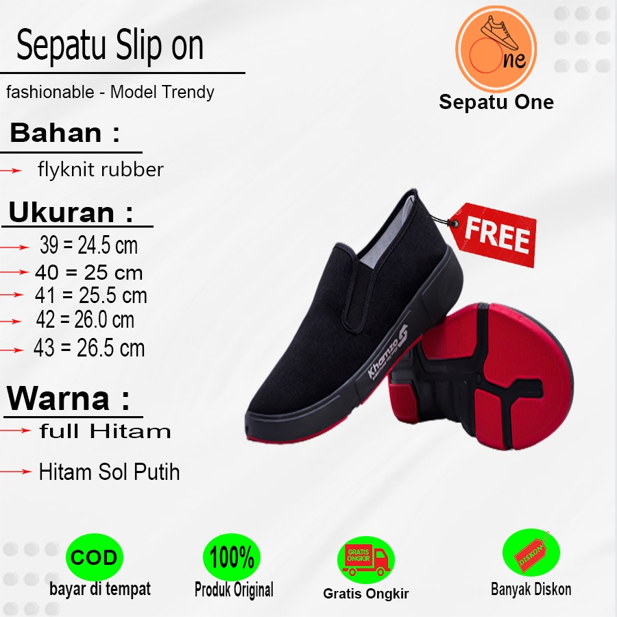 Sepatu Pria Casual Slip On Shoes Spatu Swpatu Srpatu Original Import 100% Premium Fashion Korea Sant