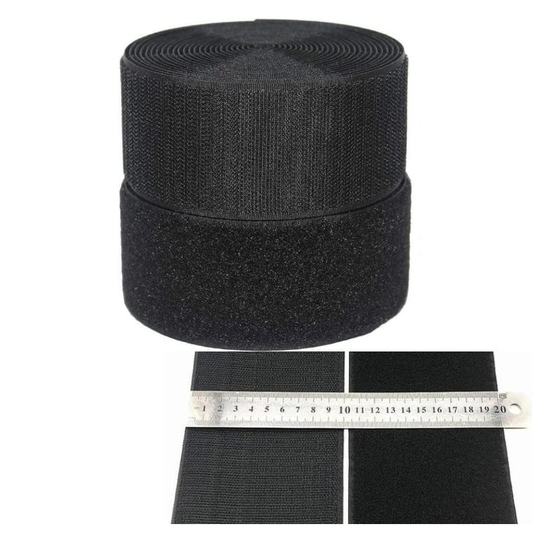 Perekat Velcro Prepet  Lebar 10Cm×100cm 1Set Untuk Sendal Sepatu
