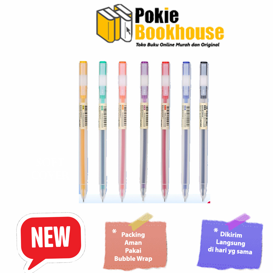 

Color Gel Pen Pulpen Gel Warna Needle Tip 0.5mm 1Pcs 8 warna A119 - Ungu