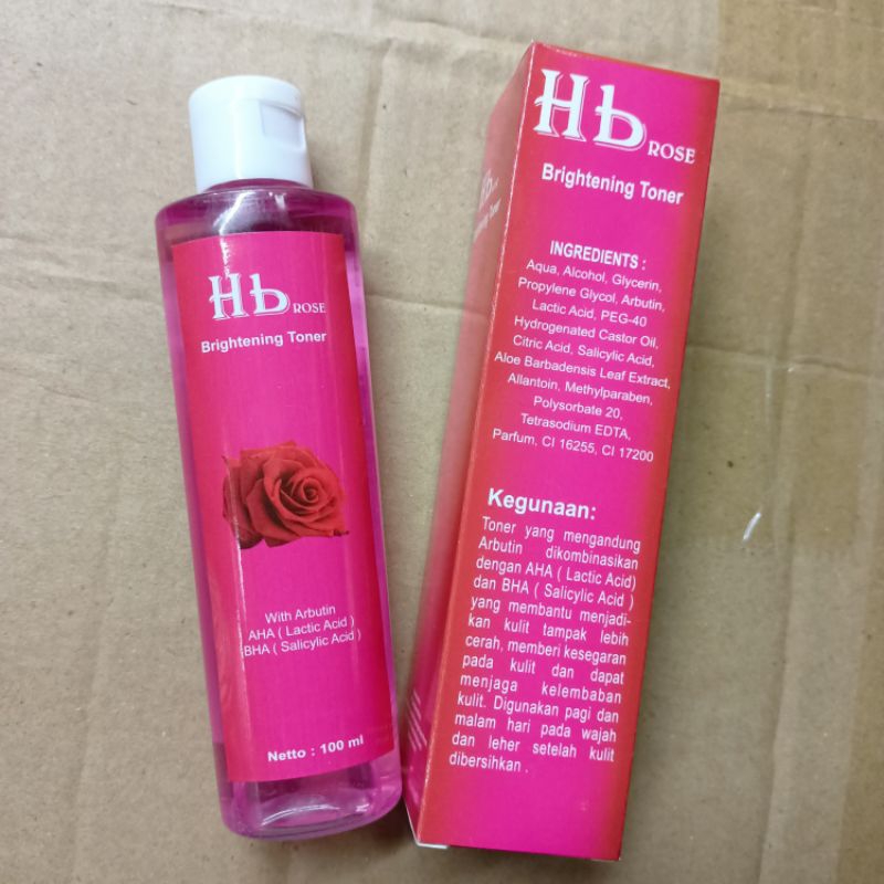 TONER ROSE  HB 100ml BPOM BRIGHTENING