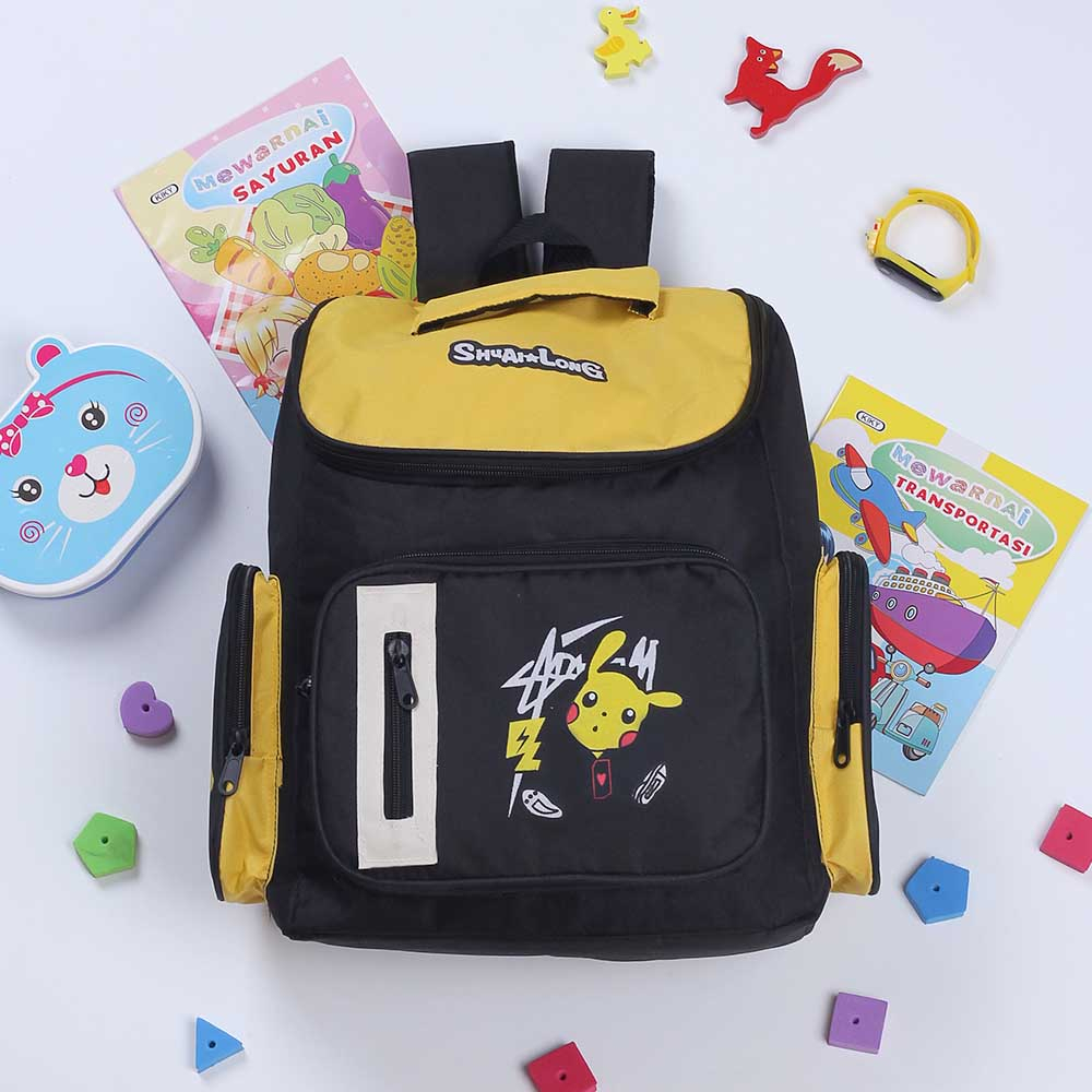 Tas Backpack Anak Sekolah TK SD PAUD MI Pikacu 101