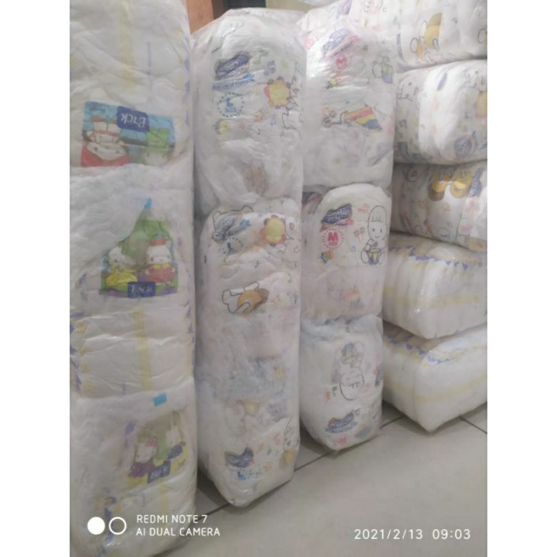 popok bayi - pampes bayi curah / repack all size isi 50 size NB-S S M L XL