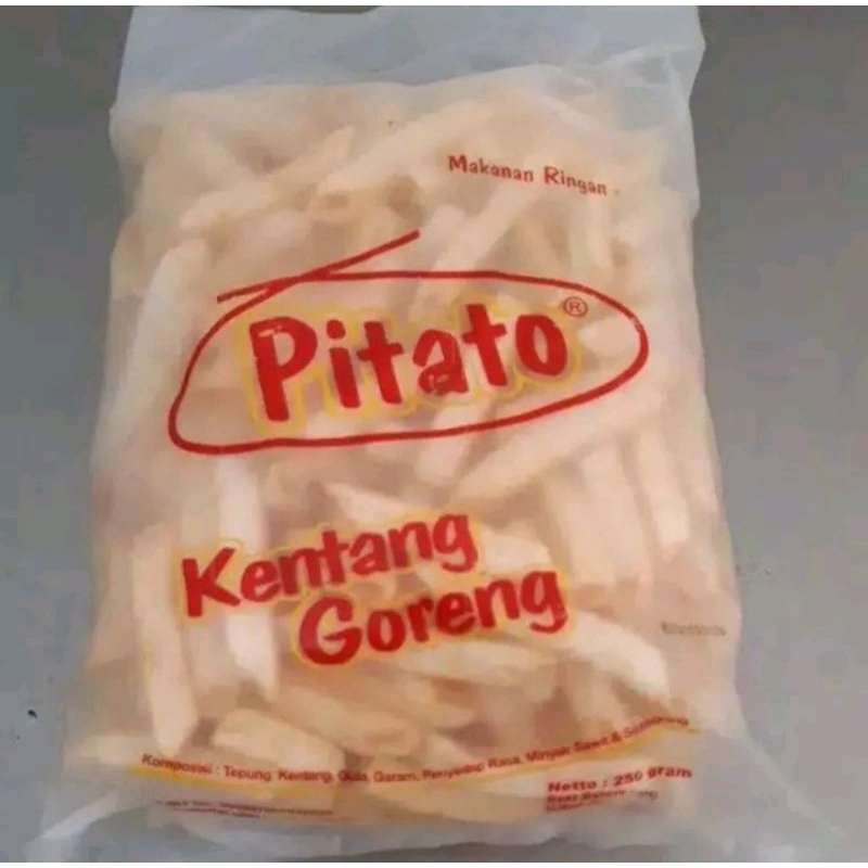 

2Xbtygneal Sakha Snack ) (Pack) Pitato Kentang Goreng Renyah 250 Grams