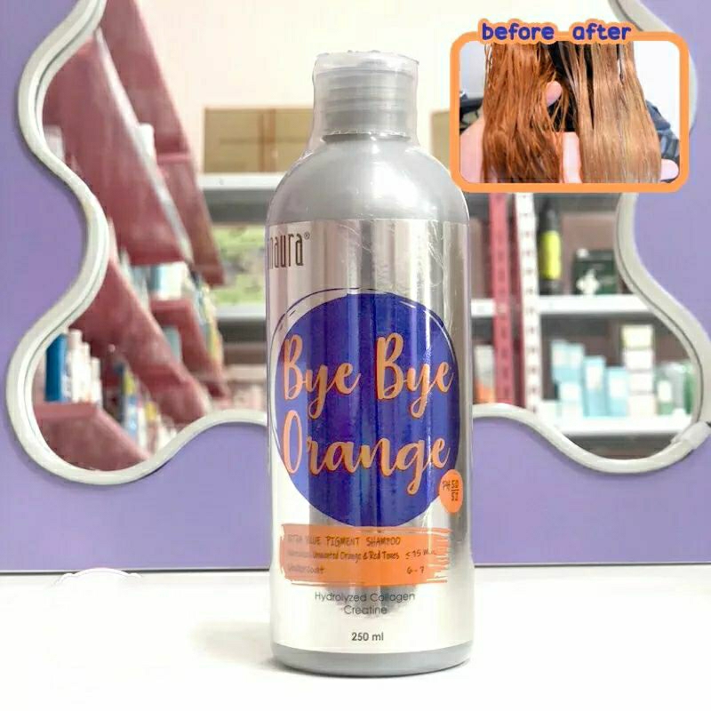 INAURA Bye-Bye Orange Extra Blue Pigment Shampoo 250ml