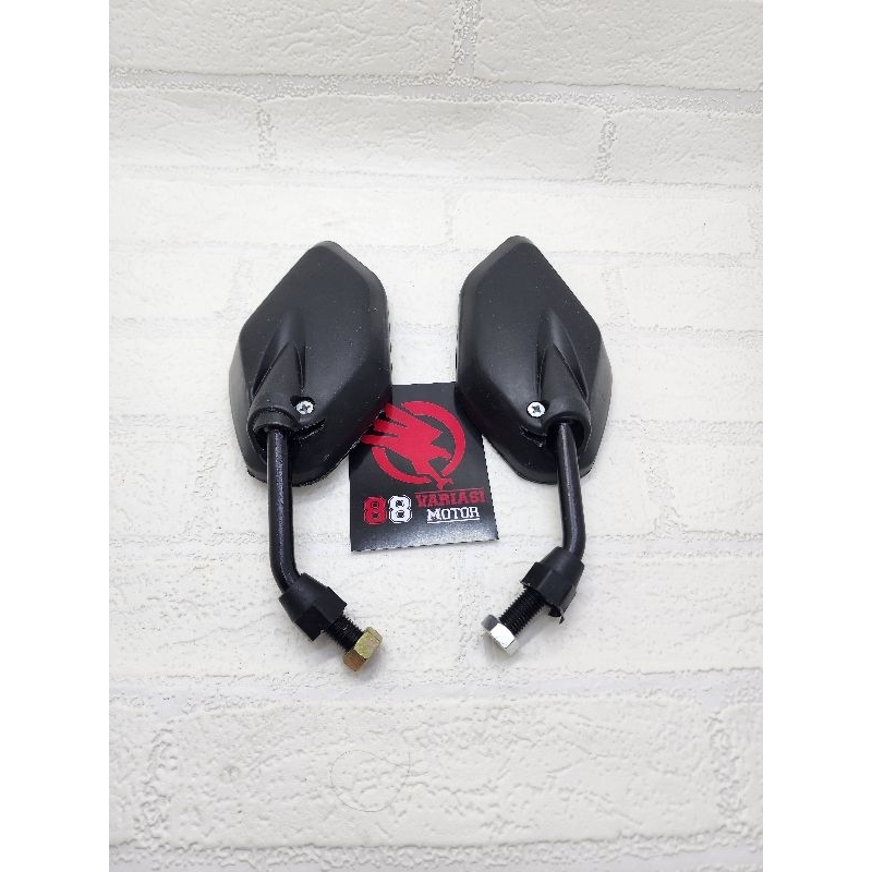 Spion Standar Bawaan Yamaha Jupiter Gagang Chrome dan Hitam - Spion Standar Yamaha Jupiter Universal - Spion Jupiter Nmax Mio Aerox Vega Vixion Dan Yamaha Lainnya