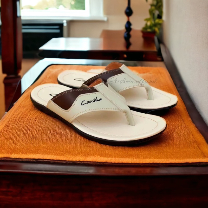 Sandal jepit Pria / Sandal kulit Casual / Sendal Santai Pria dewasa Kualitas Terbaik CNVL 39 - 43