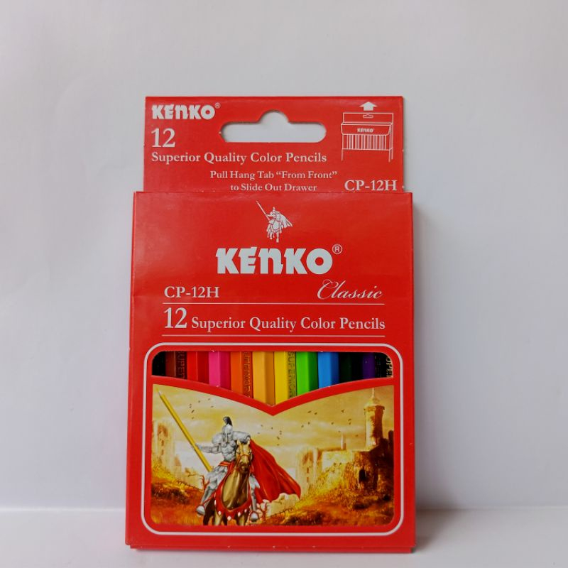 

Pensil Warna KENKO 12 Warna Pendek CP-12H Ukuran Kecil / Mini