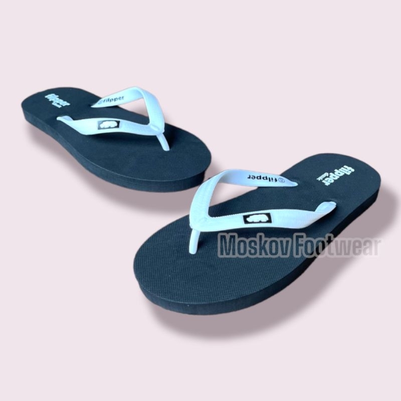 Sandal Filpper Pria Santai Mix Black