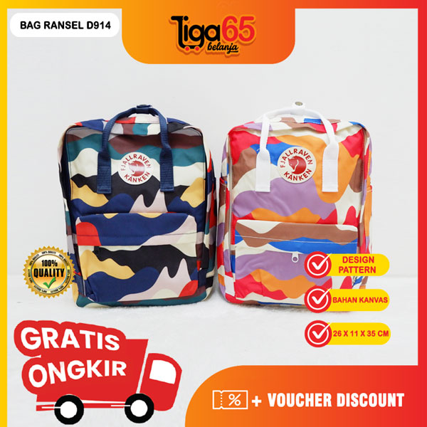 365 Tas Ransel Anak Remaja Tas Kuliah Tas Ransel Sekolah Tas Punggung Backpack Keren / Bag D914