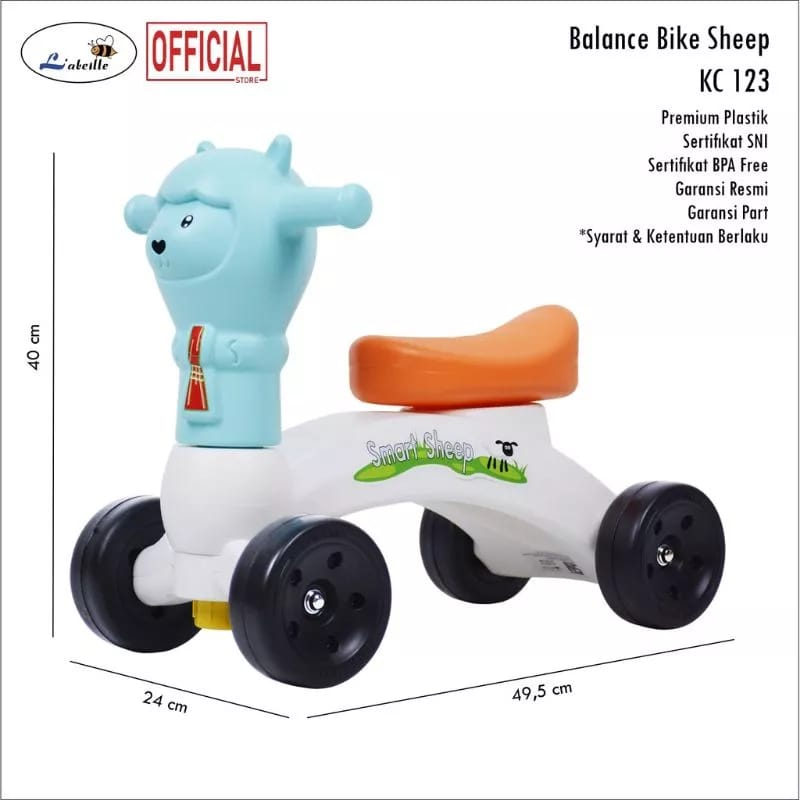 Labeille KC123 Balance Bike Smart Sheep