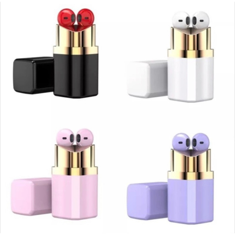 True Wireless Stereo X99 Headset Bluetooth TWS Bentuk Lipstick- Earpods Bluetooth X99 Bentuk Lipstick -