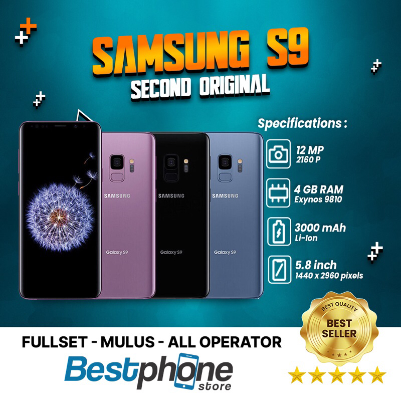 Samsung Galaxy S9 Plus 6/64 Second Ori 100% Fullset | Second Mulus | Samsung S9+