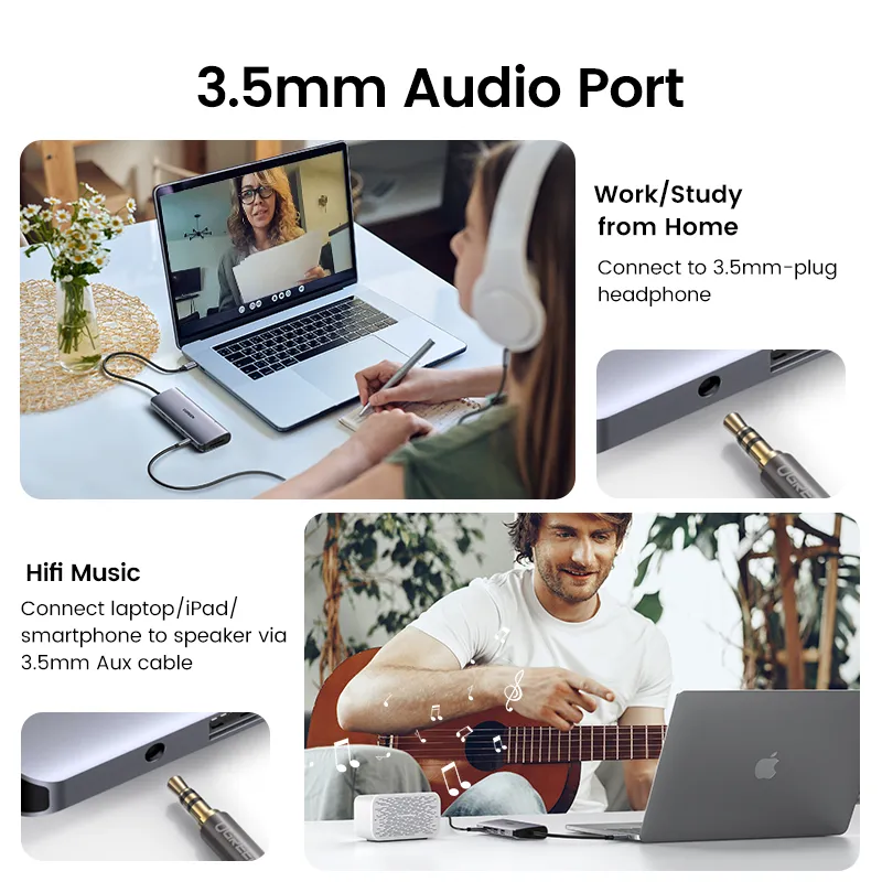 UGREEN USB Type C Hub Splitter 10 in 1 - 4 in 1 MULTI ADAPTER Audio 8K Adapter