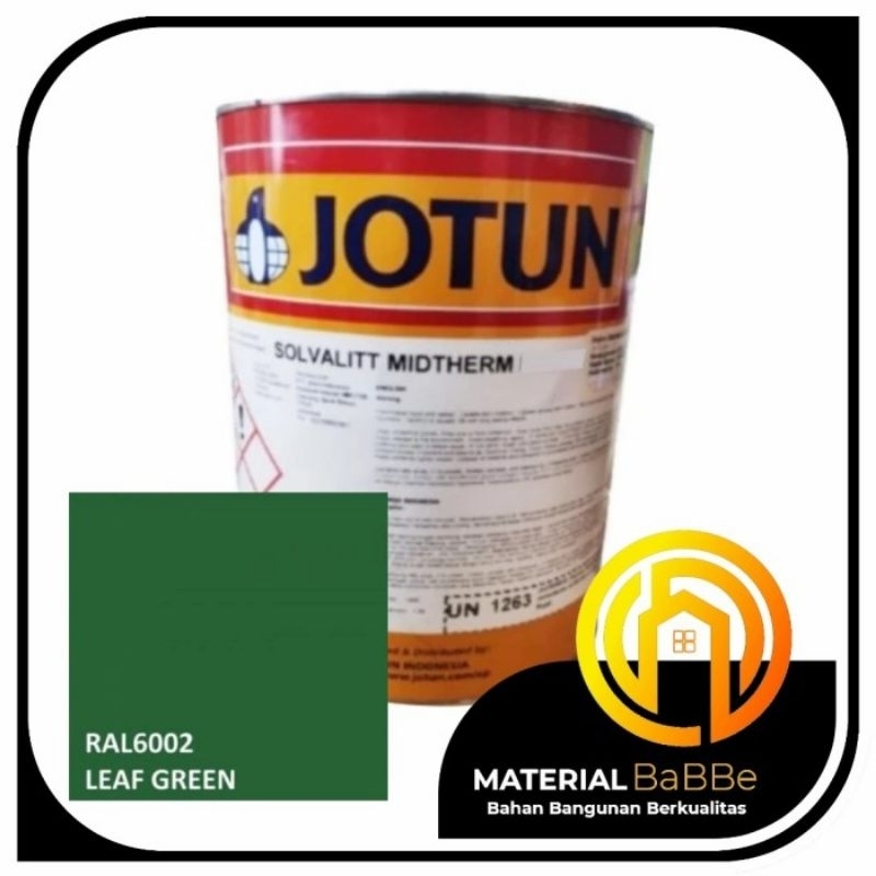 Jotun Solvalitt Midtherm RAL 6002 Leaf Green 5 Liter | Cat Silicone Acrylic