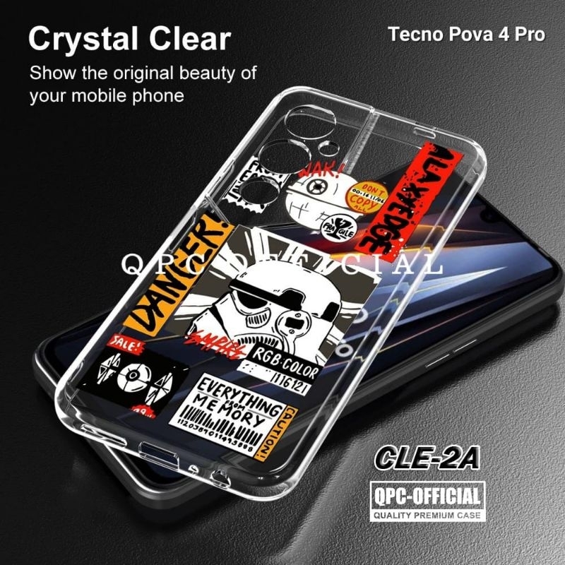 Tecno Pova 4 Tecno Pov 4 Pro Case Gambar Clear case Bening Softcase Clear Case Tecno Pova 4 Tecno Po