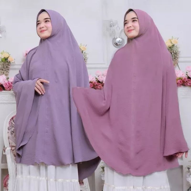 HIJAB KHIMAR SYAR'I PET JUMBO CRINKLE XXXL