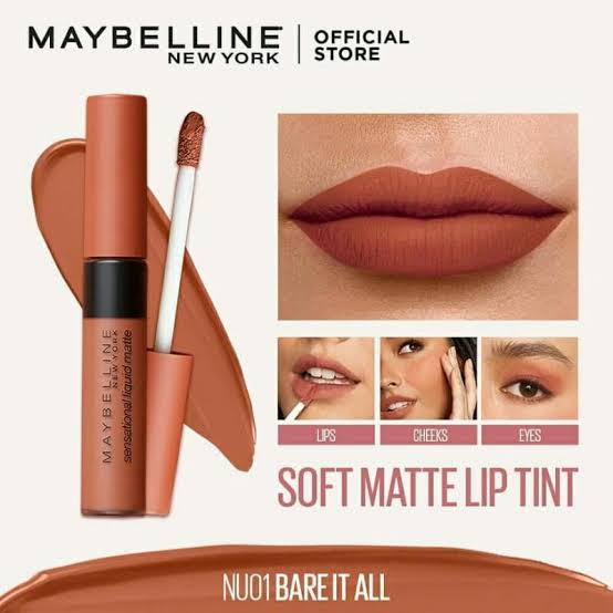 MAYBELLINE SENSATIONAL LIPSTICK LIP CREAM CHECK BLUSH ON EYESHADOW