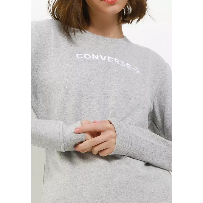 Strip Wordmark Fleece Crewneck Women Best Seller