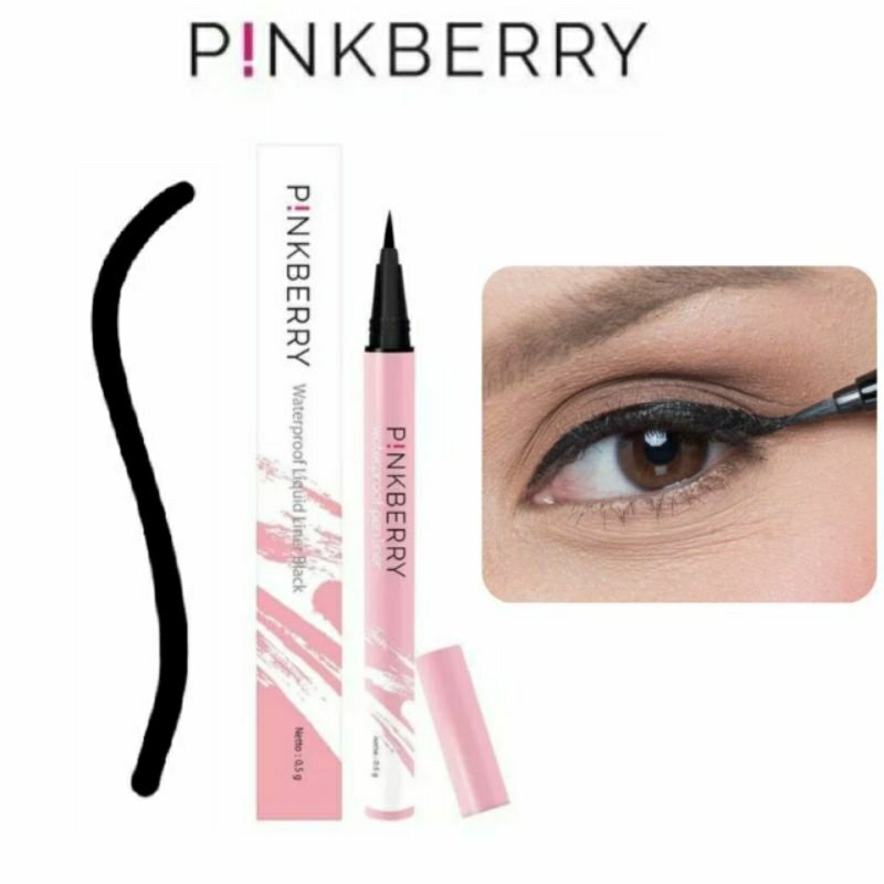 Pinkberry Eyeliner Waterproof Black 0,5g