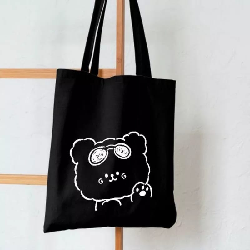 SNOW Totebag Wanita Pria Remaja Tote Bag Korean Style By Rizkibag