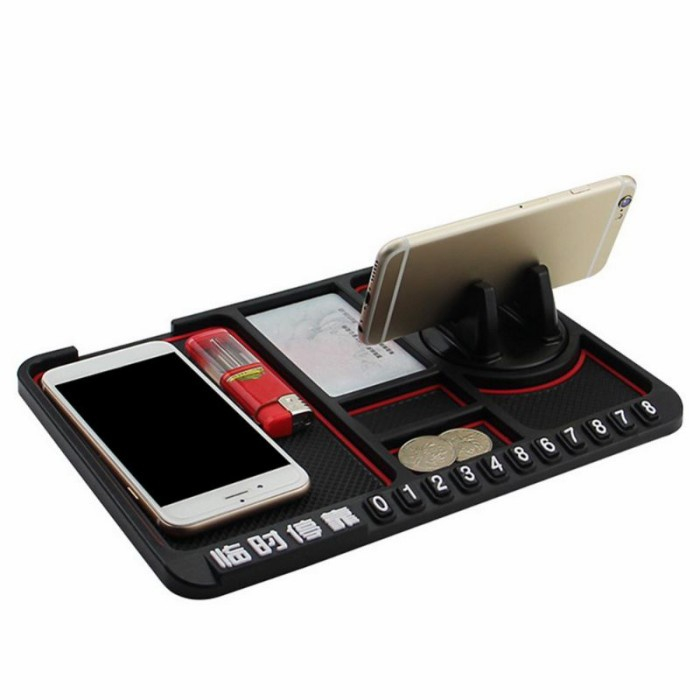 FRS Anti Slip Mobil + Mounting Handphone Mobil Multifungsi Dasboard / Holder HP Car Organizer