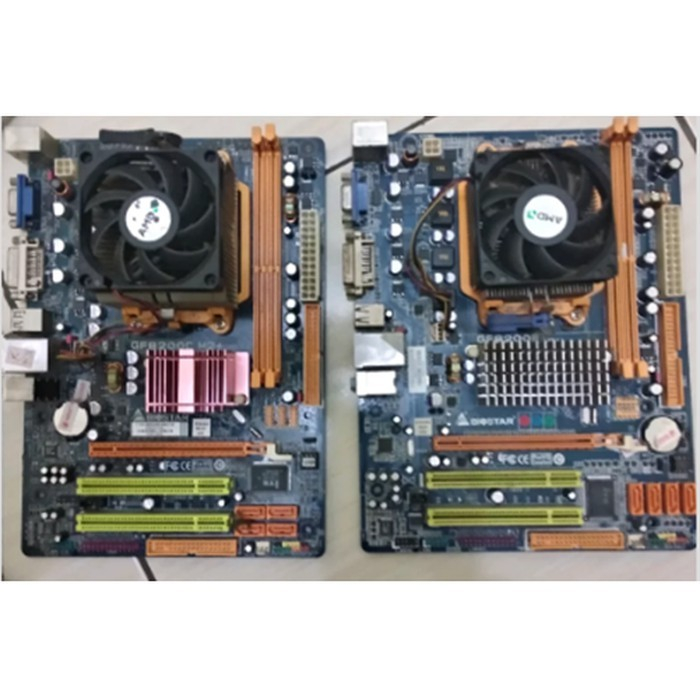 PAKETAN MOTHERBOARD MOBO AMD AM2 DDR2 + Processor + fan