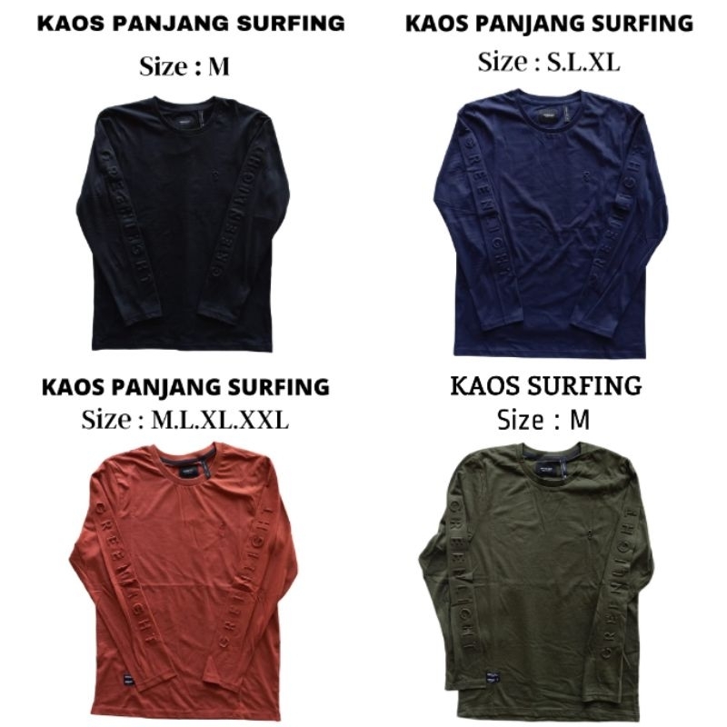 Kaos Lengan Panjang Surfing/ Kaos Surfing LS