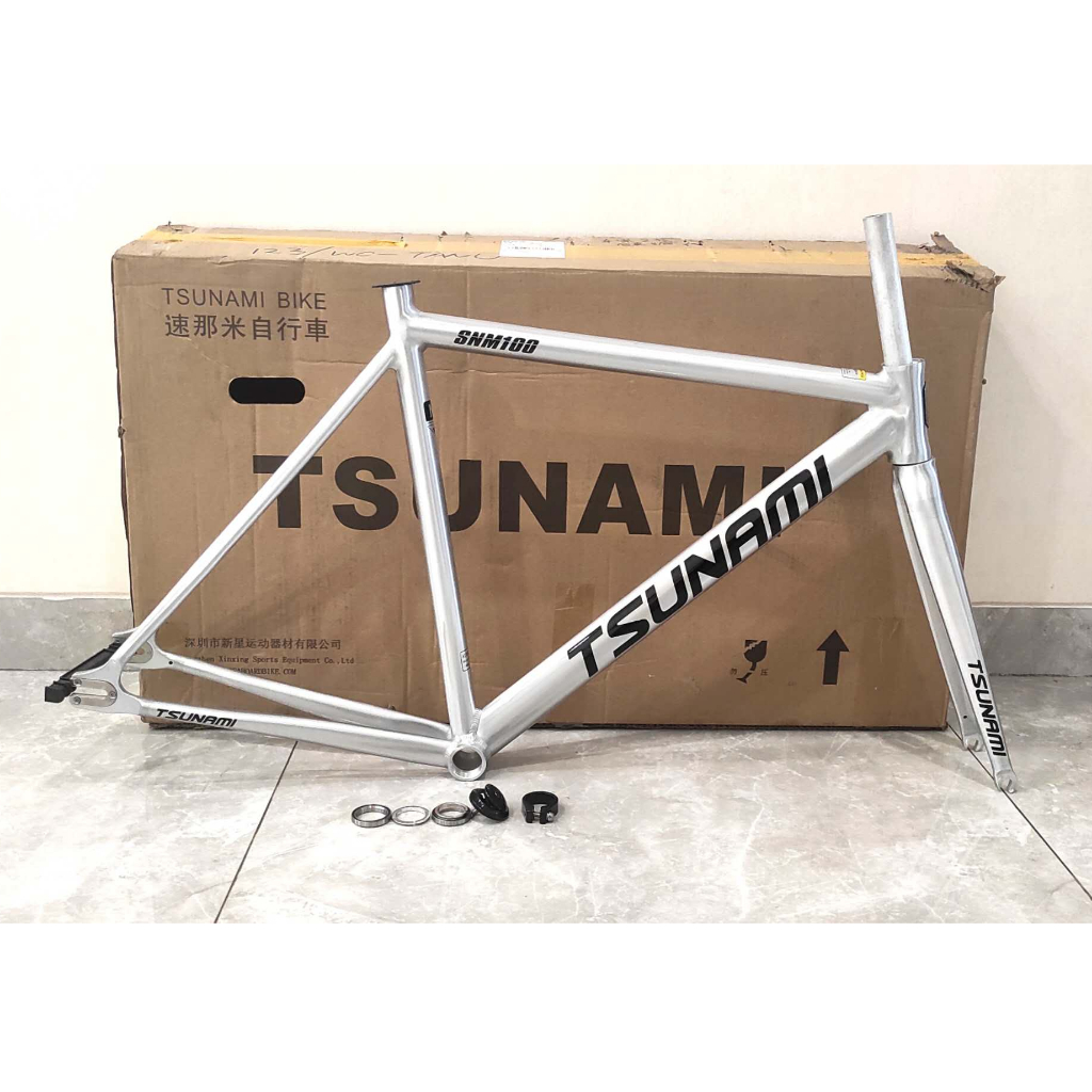 Frame Tsunami SNM100 Sepeda Fixie Aluminum Alloy Frame Fork - POLISH
