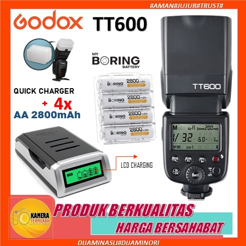 Flash Godox TT 600 For Canon-Nikon-Fujifilm-Olympus