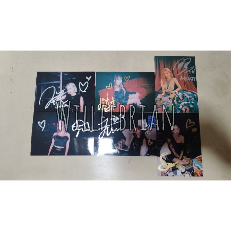 Signed Photo SECRET NUMBER - LIKE IT LIKE IT Japanese Debut
