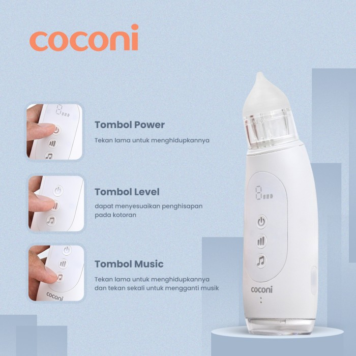 COCONI Baby Electric Nasal Aspirator | Alat Penyedot Ingus Bayi