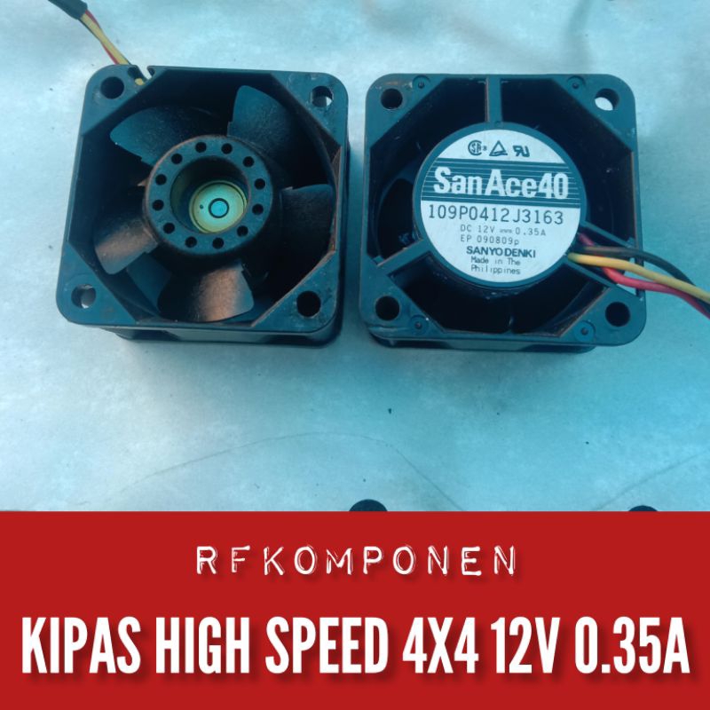 KIPAS HIGH SPEED 4X4 12V 0.35A