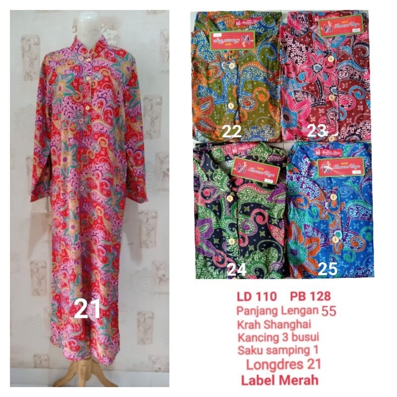 Longdres Kencana Ungu LD 20 / LD 19 Lengan panjang