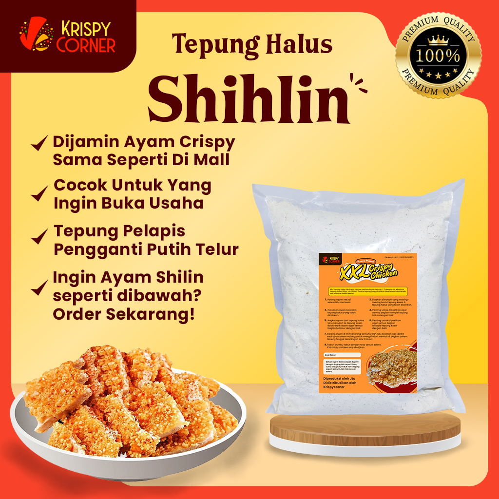 

Tepung Halus Shihlin Tepung Basah Non MSG Ayam Cumi Goreng Shihlin Shilin Crispy Chicken 1kg