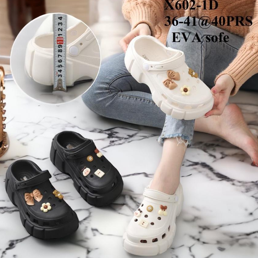 Sandal baim rubber eva sandal wedges perempuan hys / Sandal Kodok Wanita Sandal Kesehatan Sandal Kodok Jiblitz Sandal Baim Sendal Fuji Crocs HSN117 / SANDAL BAIM BANGKOK TEBAL BEAR IMPORT KARET JELLY