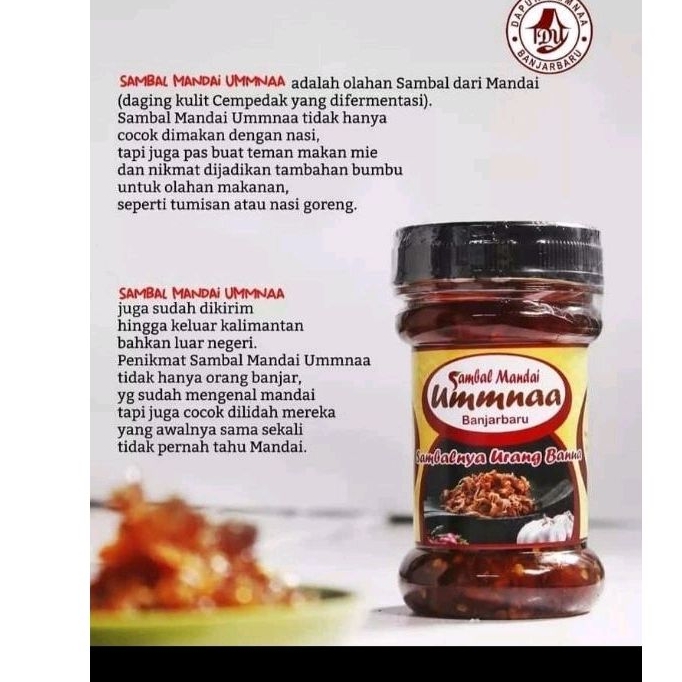 

SAMBAL MANDAI UMMNAA