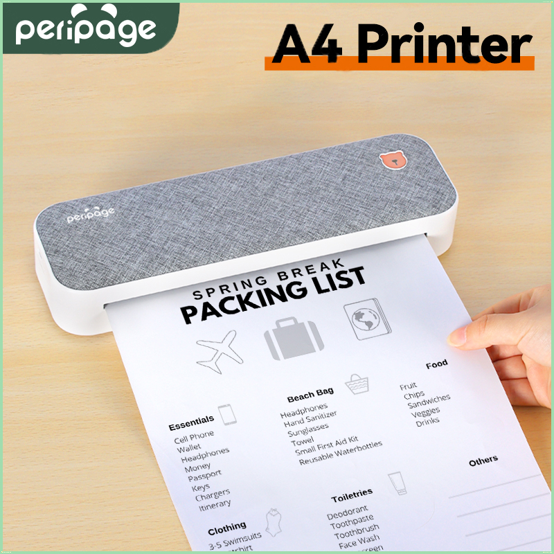 printer printer bluetooth a4 mini printer alat printer mini alat printer resi pencetak kertas daur u