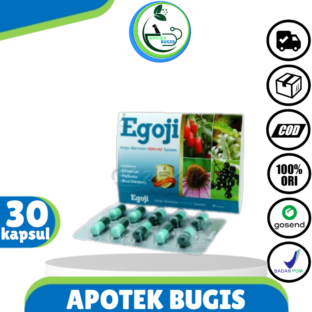 EGOJI Strip &amp; Box 30 Tablet - Vitamin Multivitamin Suplemen Daya Tahan Tubuh + Bubble packing