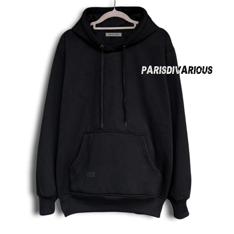 Parisdivarious Sweater Hoodie Jemper Polos Part 10 Bahan Fleece Size S - XL (Pria &amp; Wanita)