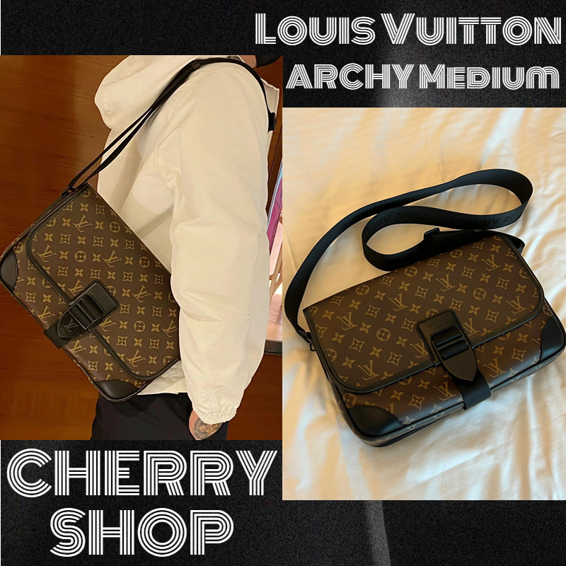 Louis Vuitton ARCHY Medium Messenger Bag 100% authentic✨Shoulder Bags LV Tas Messenger Sedang Pria