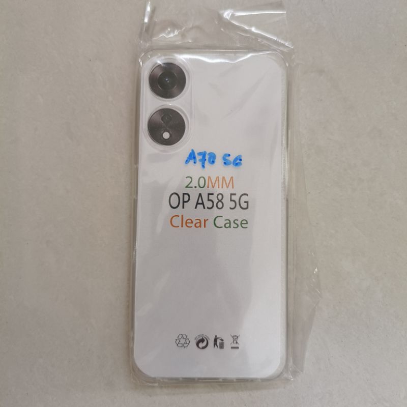 Case Oppo A78 5G / A58 5G Silikon Casing Bening Softcase Clear