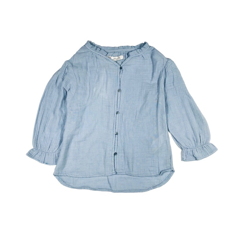 Kemeja | Blouse Anak Biru Muda