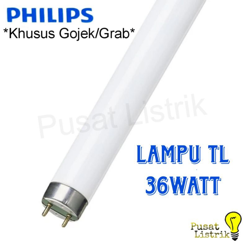 Lampu TL 36watt Philips 6500K Lifemax Lampu Neon 36W/54-765 Putih